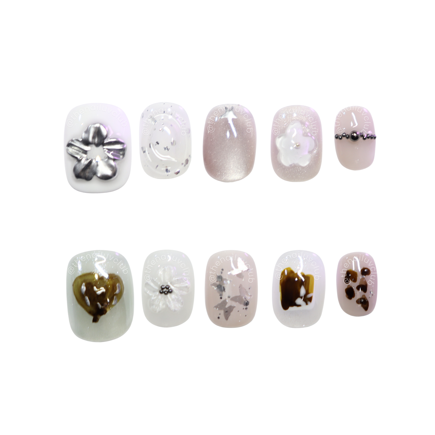 Soft Metallic Blossoms